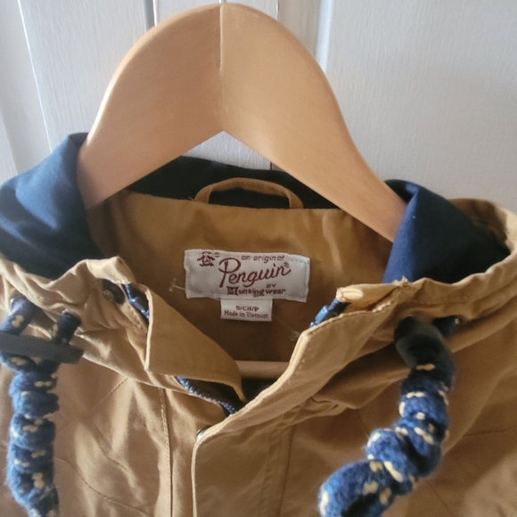 Original Penguin Mustard Brown Colored Anorak Style Jacket Women's Size Small - Picture 3 of 8